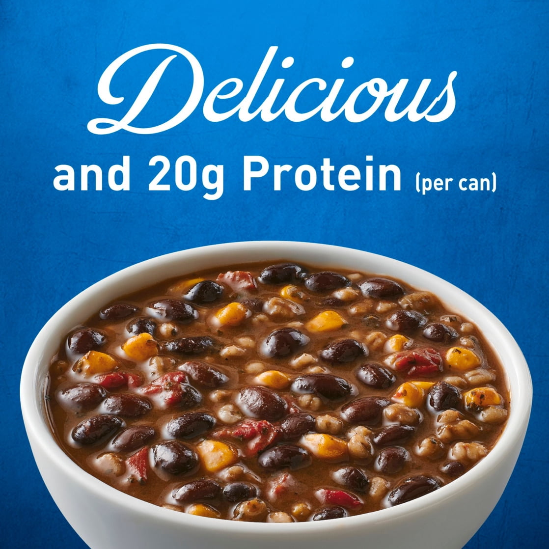 (4 pack) Progresso Southwest-Style Black Bean Protein Soup, Vegetarian, 18.5 oz