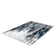 thumbnail image 6 of Abani Porto Collection Area Rug Mid Century Modern Bedroom Living Room Decor Floor Rug 5 x 8 Turquoise Grey, 6 of 8