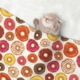 thumbnail image 2 of Pofeuu Donut Print Puppy Blanket,Dog Blankets,Pet Blanket Cozy Cat Blankets for Indoor Cats, Fuzzy Pet Blanket for Kitten Doggy Dog Blankets-Medium, 2 of 8