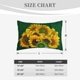 thumbnail image 4 of Picia Sunflowers in Bucket Pattern Plush Pillow Case – Soft and Cozy Cushion Cover, Hypoallergenic Throw Pillow Case for Home Decor-16"x24", 4 of 6