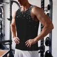 thumbnail image 6 of Haiem Silver Glitter1 Men Workout Tank Top Gym Bodybuilding Sleeveless Muscle T Shirts Athletic Tank Breathable Workout Shirt-, 6 of 8