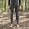 thumbnail image 3 of Carhartt Men's Force Midweight Synthetic-Wool Blend Base Layer Pant, Black Heather, Large, 3 of 5