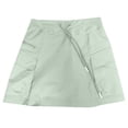 thumbnail image 6 of GPOECD Pleated Tennis Skirt Stylish and Comfortable High Waist Flowy Skirt for Women with Pockets and Elastic Waistband Casual Skirts for Women Green,XL, 6 of 6