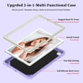 thumbnail image 3 of FJLBDE Case for Samsung Galaxy Tab A11 Plus/A9 Plus 11 Inch with Butterfly Stand, Shockproof Protective Tablet Cover with Shoulder Strap for Kids Girls, Beige Purple, 3 of 5