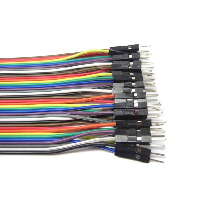 FOMIYES 40Ud Cables Macho A Macho Para Electrónica Con Conectores 1Pin En Material Duradero Y Multicolor