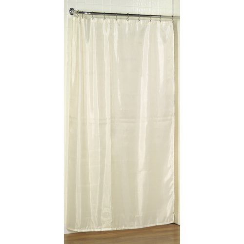Polyester Shower Curtain Liner In Ivory, Shower Curtain Stall Liner