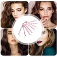thumbnail image 2 of Diadema rizadora sin calor para cabello largo. Rizador de pelo nocturno sin calor con 8 varillas, color rosa., 2 of 5