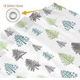 thumbnail image 4 of Snowflake Shower Curtain Christmas Winter Holiday Shower Curtains White Waterproof Bathroom Decor Polyester Fabric Curtain Sets with 12 Hooks, 60x72 Inch, 4 of 6