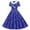 Blue, variant on lnmuld Girls Polka Dot Dress Short Sleeve Swing Dress for Casual and Party Wear Size:9-10 Years