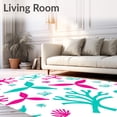 thumbnail image 2 of ODIKA 6'x9' Machine Washable Non-Slip Area Rug, Ocean Mermaid Underwater Adventure Seahorse Fantasy High Traffic Rug with Pad, Pink, 724555, 2 of 8