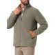 thumbnail image 4 of Chaqueta de felpa Inspire Chic para abrigo de invierno para hombres, con cuello alto, cremallera, suave, en color caqui, talla S, 4 of 5