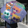 thumbnail image 6 of Super Kitties Travel Essentials Umbrella Windproof Compact Collapsible Light, Automatic, Strong And Portable, Wind Resistant Folding Small Umbrella for Rain, 6 of 8