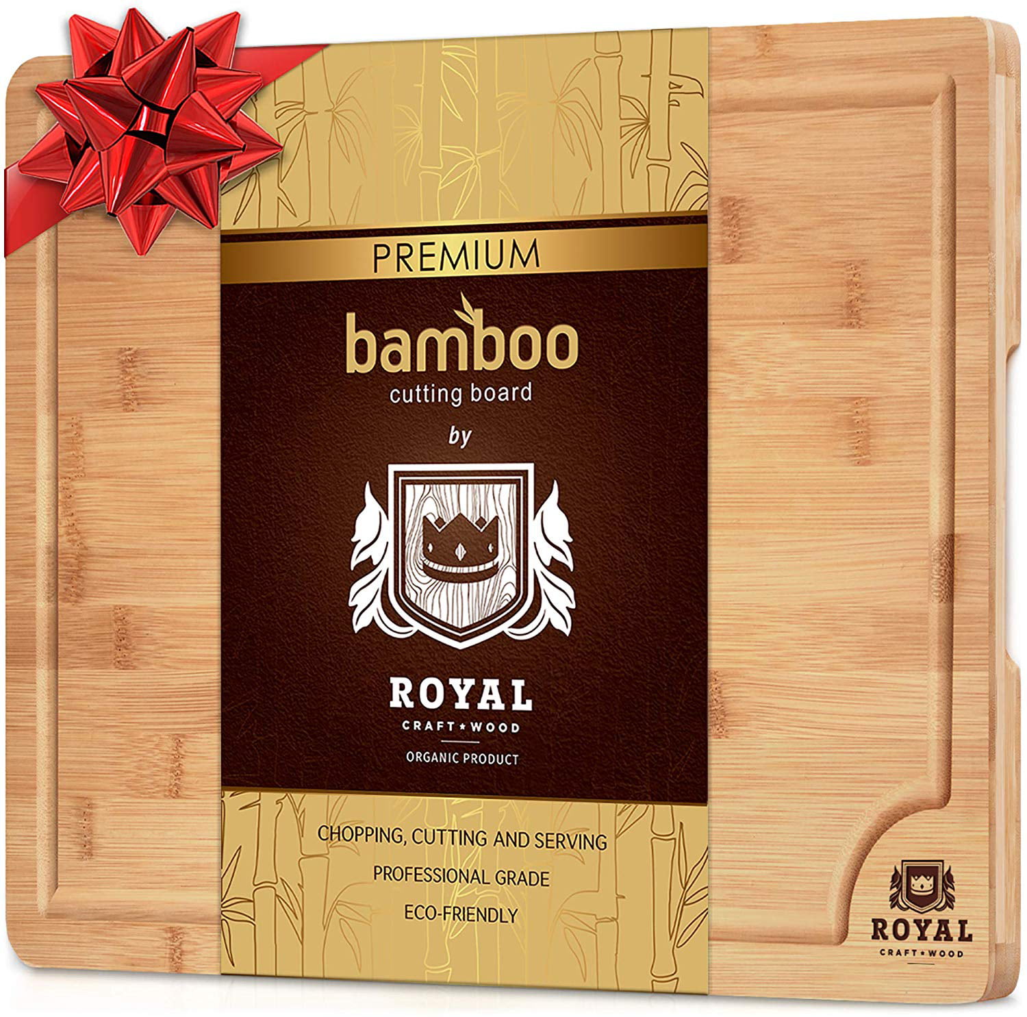 XL Cutting Board - Extra Large Bamboo Cutting board for Kitchen 