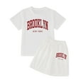 thumbnail image 4 of Girl Outfits Set White Pullover T-Shirt Tops and Shorts Newborn Boy Summer Clothes Size 9-10 Years Girls Clothes Summer&nbsp;Clothing, 4 of 4