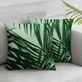 thumbnail image 3 of Shiartex Palm Leaf Tropical Plant Throw Pillow Covers Pillow Cover with Zipper Throw Pillow Cases Double Sided Plush Pillow Covers Decorative Throw Pillows Covers for Couch Living Room 2pcs White, 3 of 7