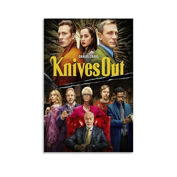 Knives Out Movie Posters Canvas Art Posters for Room Aesthetic And Wall Art Picture Living Room Decor Poster