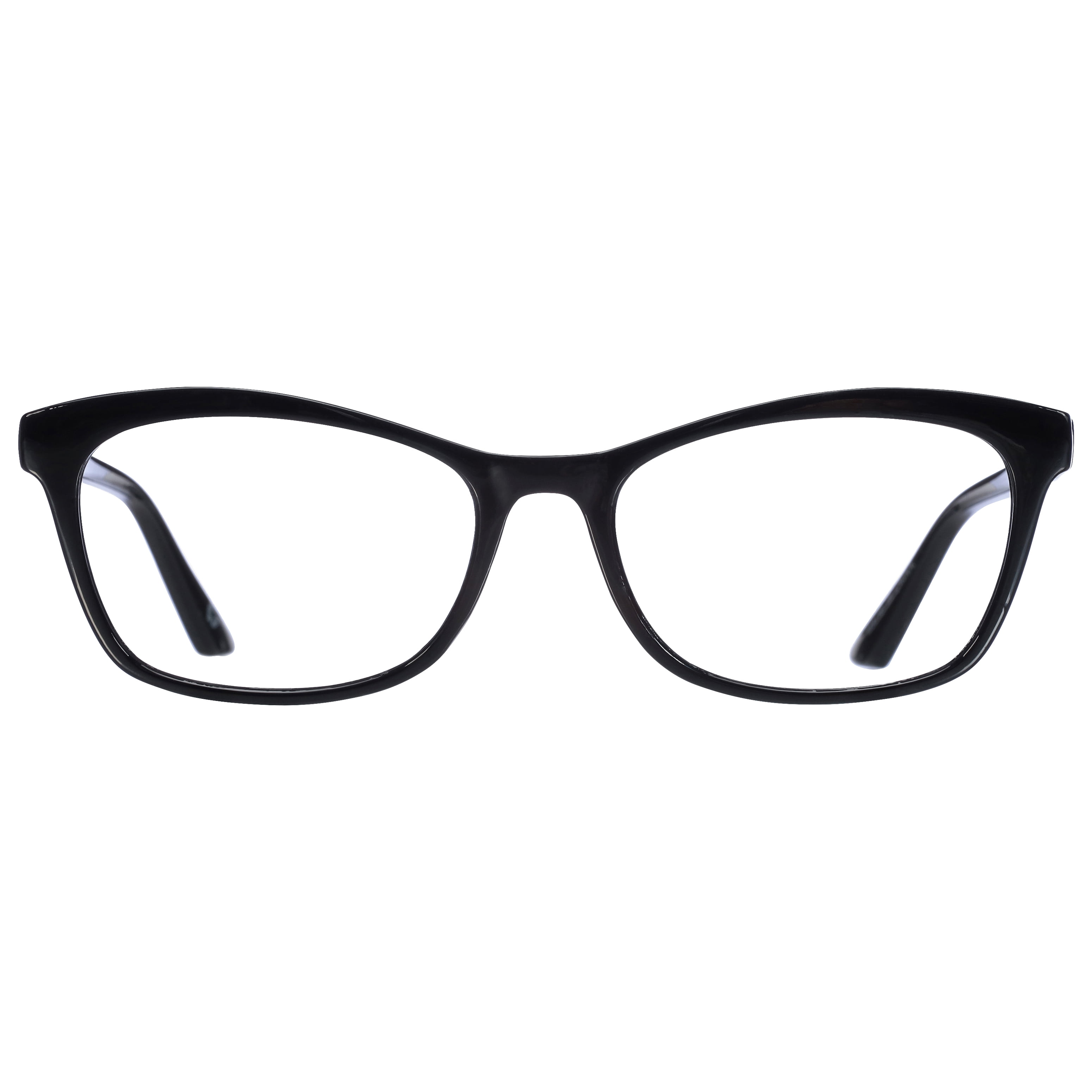 (2 pack) B.E Bio Eyes Womens Cateye Reading Glasses Made from Recycled Plastic Hazel +1.25 in Black