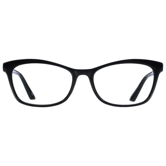 B.E Bio Eyes Womens Cateye Reading Glasses Made from Recycled Plastic Hazel  1.25 in Black