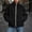 Black, variant on Womens Hoodless Fleece Jacekt Warm Zip Up Turtleneck Casual Loose Fit Thick Winter Sherpa Jacket Purple M