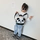 thumbnail image 5 of Patrón de panda de dibujos animados Lovely Travel Mochila Mochila Mochila escolar Bolsa de hombros para niños niñas (tamaño pequeño, negro), 5 of 5