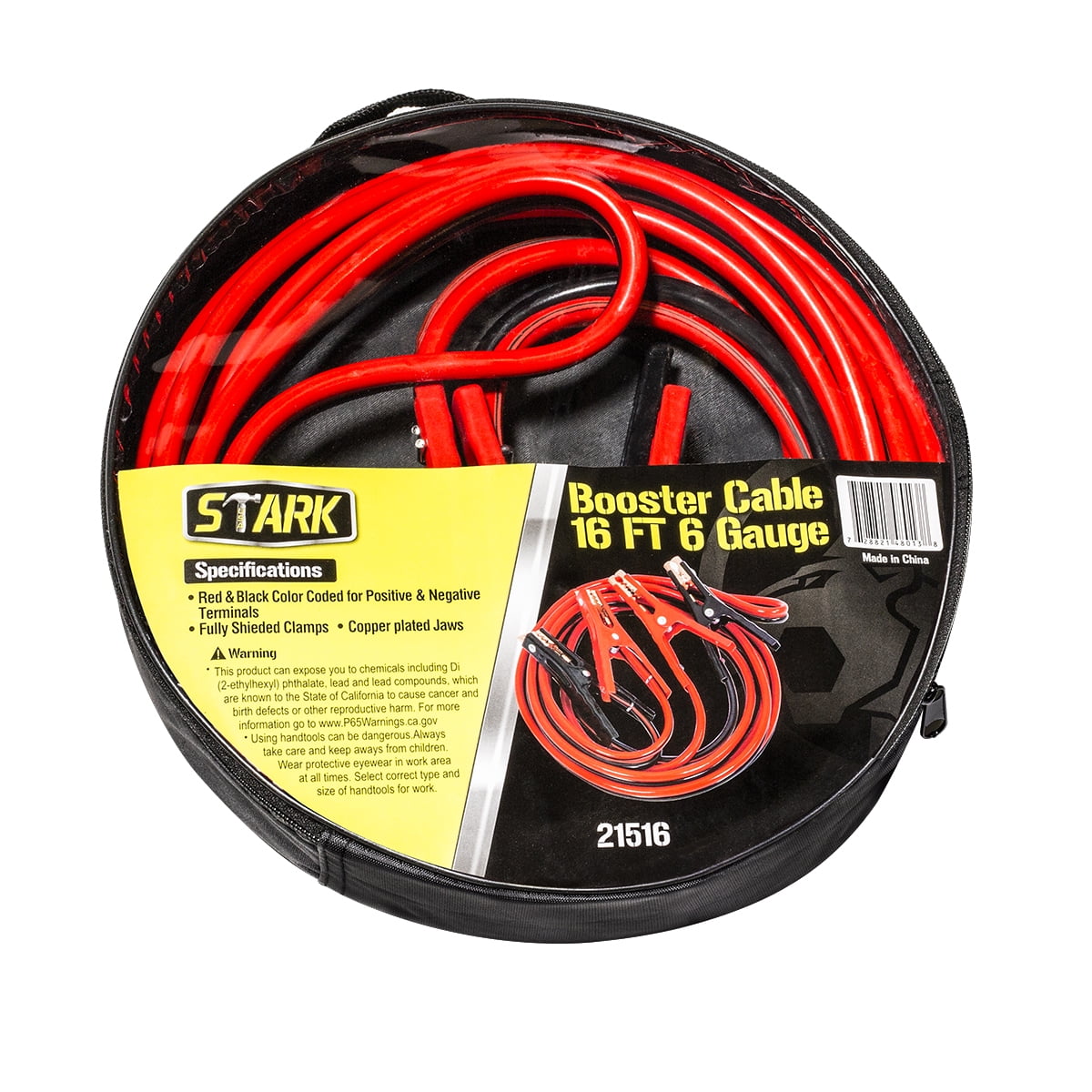 16 FT 6Gauge Booster Cables Jumping Cable Emergency Jump start Heavy Duty new GS 
