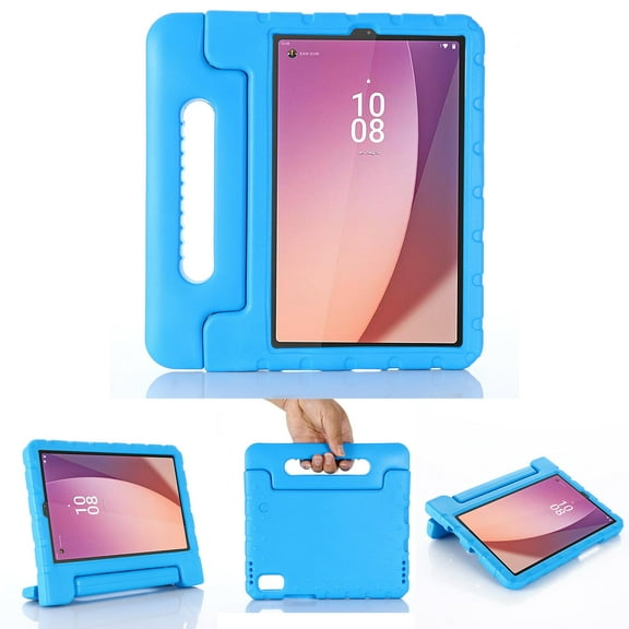 TECH CIRCLE Case for Lenovo Tab M9 9" 2023 - Shockproof Rugged Plastic Case with Kickstand /Handle, Blue