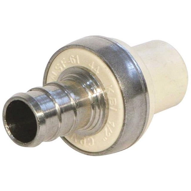 King Bros Industries TPC-005-S CPVC & Pex Stainless Steel Adapter - 0.5 in.