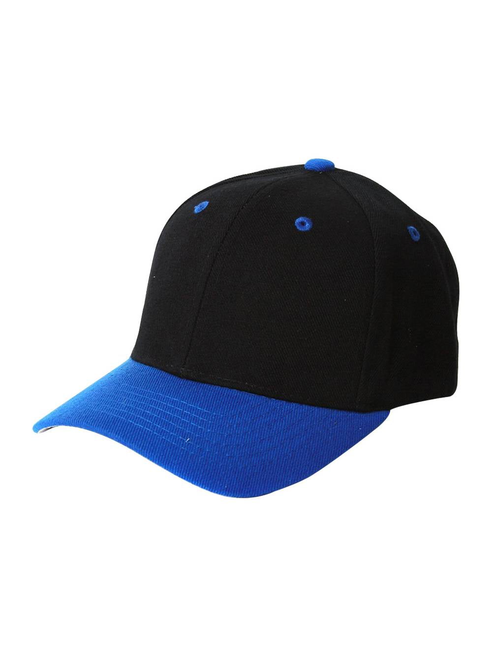 Plain Black Red Adjustable Hat 