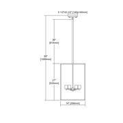 Elk Home Williamsport 6-Light Brushed Nickel Transitional Chandelier