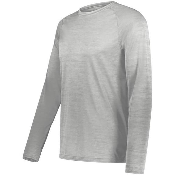 Holloway 222559.55M.2XL All-Pro Long Sleeve T-Shirt, Athletic Grey Heather - 2XL