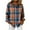 E, variant on Horkkom Plaid Shirts for Women Christmas Long Sleeve Button Down Shirts Casual Loose Flannel Shirt L