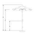 thumbnail image 3 of California Umbrella 7.5 ft. Aluminum Push Button Tilt Patio Umbrella, 3 of 3