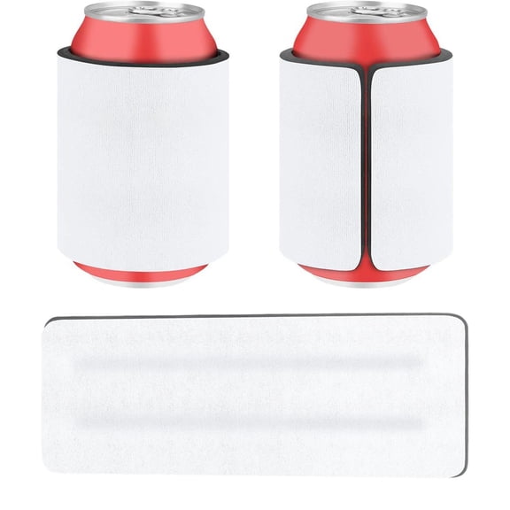 Thick Plastic Can Cooler Sleeve Snap Insulated Drink Wrap Holder for Beer Soda Cans Outdoor Party