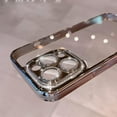 thumbnail image 2 of Compatible with iPhone Case,Electro Plated Glitter Bling Sparkle Camera Lens Bumper Protection Clear Soft Shockproof Cover Phone Case (Silver,iPhone 14 Plus), 2 of 10