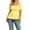 Yellow, variant on Women's Square Neck Puff Sleeve Peplum Blouse Smocked Waist Elegant Casual Tops for Work Daily Wear,S
