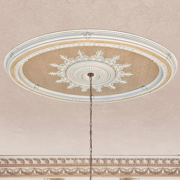 AFD Blanco Oval Chandelier Ceiling Medallion 79 inches