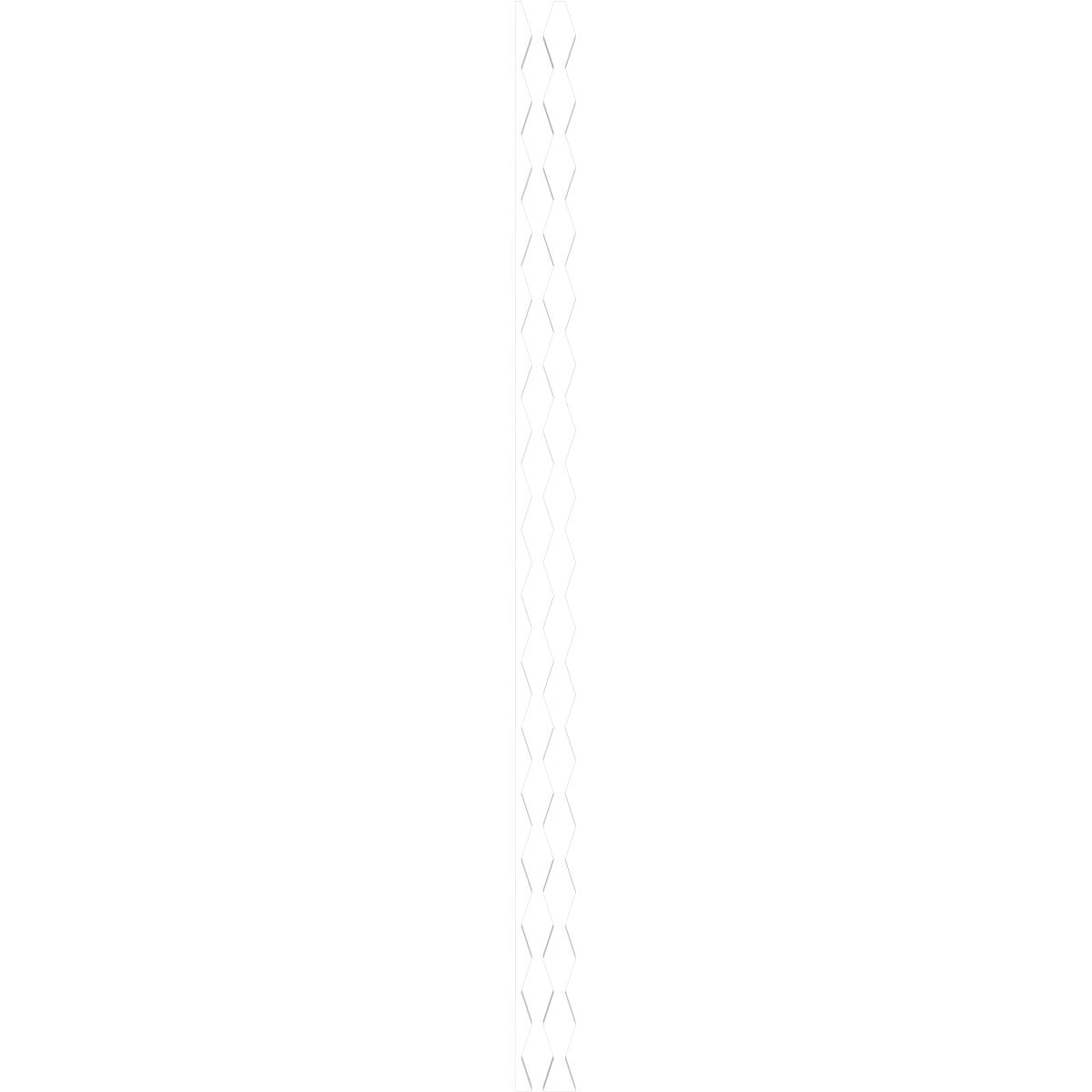 Ekena Millwork 94"H x 1"T Cimarron PVC Adjustable Decorative Slat Wall Panel Kit, Unfinished (contains 23 Slats + 1 Straight Edge Starter Slat)