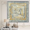 thumbnail image 3 of Glam Doré sur Tapisserie Grise II - Toile Encadrée Transitionnelle, 3 of 3