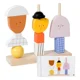 thumbnail image 5 of Montessori 3D Wooden Creative Character Bead Blocks Toys Set Shape Matching Puzzle Game Early Educational Toys Gift For Children, 5 of 6