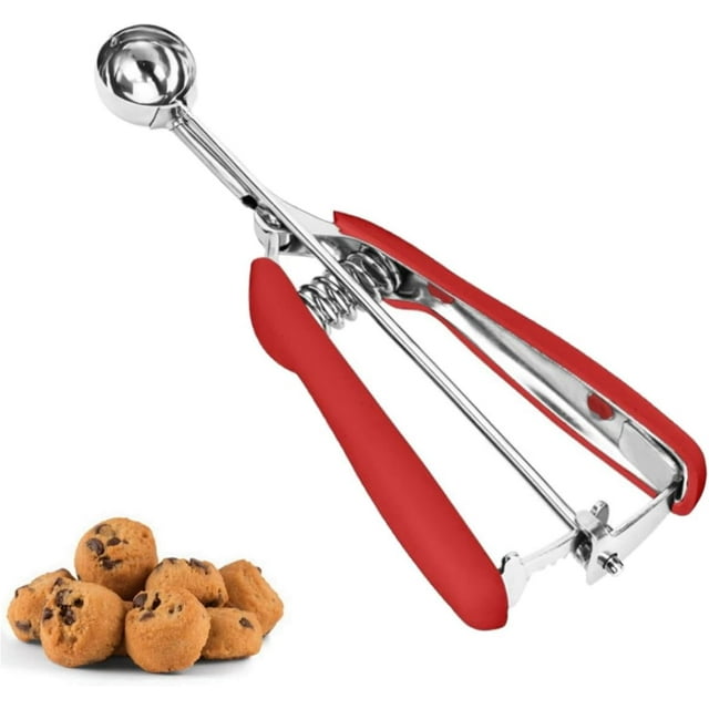 Cuillère à Biscuits pour la Cuisson Cuillère à Crème Glacée C.p./ml/.oz / Mini Cuillère à Pâte à Biscuits en Acier Inoxydable avec Poignée ()