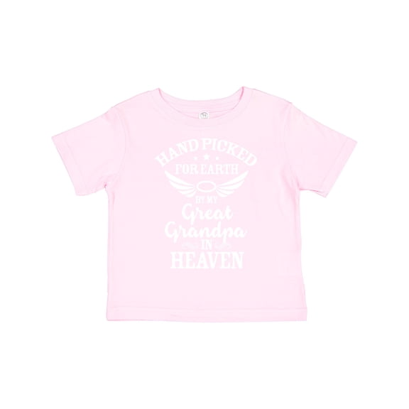Inktastic Handpicked for Earth by My Great Grandpa in Heaven Boys or Girls Toddler T-Shirt