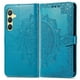 thumbnail image 2 of For Samsung Galaxy S25 Case Mandala Embossed Design Leather Wallet Phone Cover Stand - Grey, 2 of 4