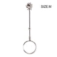 thumbnail image 3 of Bearachild Soporte para cigarrillos, anillo con forma de rosa, hermoso adorno, mano de obra fina, suministros de Tobacciana, joyería encendedores plata mate 17 mm, 3 of 6