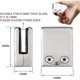 thumbnail image 3 of 4 Pack 304 Stainless Steel Glass Clamps With 2 Hex Wrenches Suitable For 8-10mm Window Glass Adjustable Flat Glass Holder Staircase Balustrade Polishe, 3 of 5