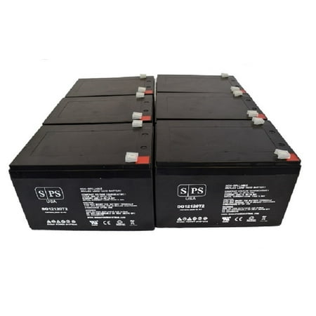 Cxi System - SPS Brand 12V 12Ah Replacement Battery for Para Systems Minuteman E32001 (6 Pack)