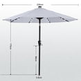 thumbnail image 2 of Sombrilla de patio ABCCANOPY, duradera, solar LED con luz de 32 LED, 2 of 7