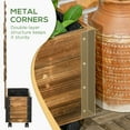thumbnail image 2 of Outsunny Raised Garden Bed with Trellis and Metal Corners, 58" Freestanding Wooden Planter Box, 2 of 9