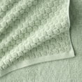 thumbnail image 4 of Beautiful by Drew Barrymore 6-Piece Dot Bath Towel Set, Soft 100% Cotton, Sage Green, 4 of 6