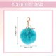 thumbnail image 2 of Llavero Pom Pom, llavero de bola de piel de conejo sintética de 8cm, suave y lindo, bola esponjosa para mujeres, colgante de bolso, mochila, encanto (Azul), 2 of 6