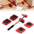 thumbnail image 2 of Harpily Drill Bit Set Furniture Tool Set with Adjustable Height Tool Bar and 4 Wheels Furniture Mover Furniture Mobile Slide for Moving Heavy Furniture One Size Red, 2 of 9